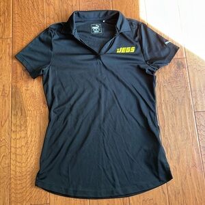 Puma x Jegs black polo shirt sz S
